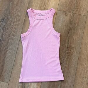 DANIELLE K. Rib Tank Top Pink SIZE SMALL